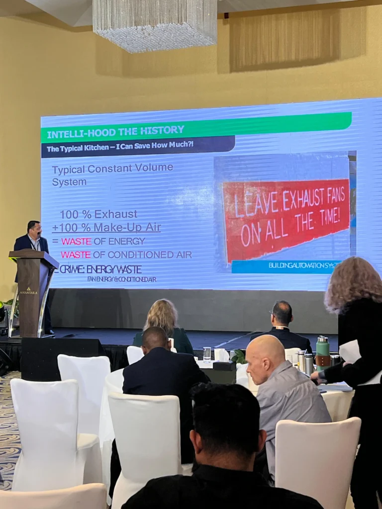 Responsible Hoteliers Summit - Kamlesh Lodha Presenting on Intelli-Hood History and Features.