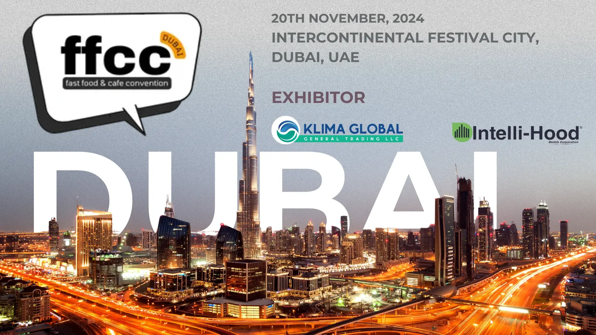 Klima Global Showcases Intelli-Hood DCKV System at FFCC Dubai 2024