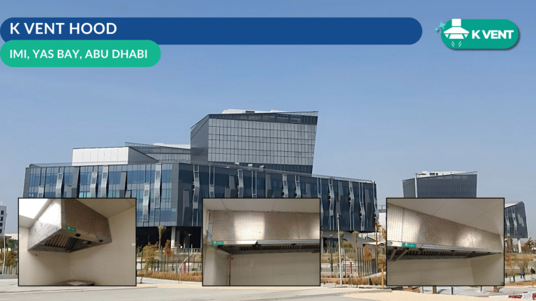 Professional KVENT kitchen hood system installed at IMI, Yas Bay, Abu Dhabi