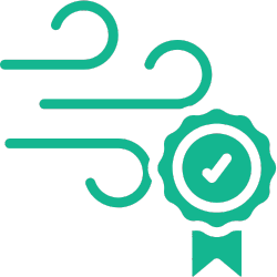 Improves comfort and air quality in high-steam zones