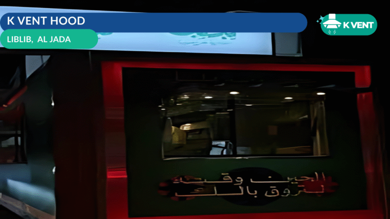 KVENT commercial kitchen hood system installed at Liblib, Al Jada