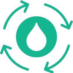 Eco-efficient operation with low water consumption