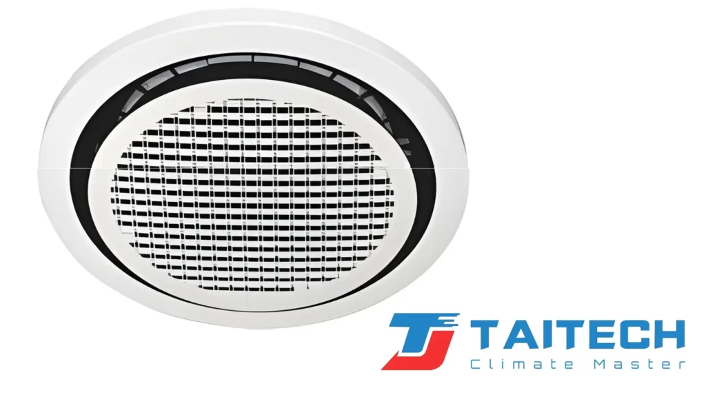 TAITECH Round Ceiling Cassette FCU supplied by Klima Global across GCC.