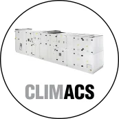 CLIMACS logo with an image of Air handling Unit.