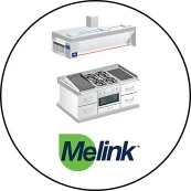 Melink logo with an image of Intelli-Hood DCKV